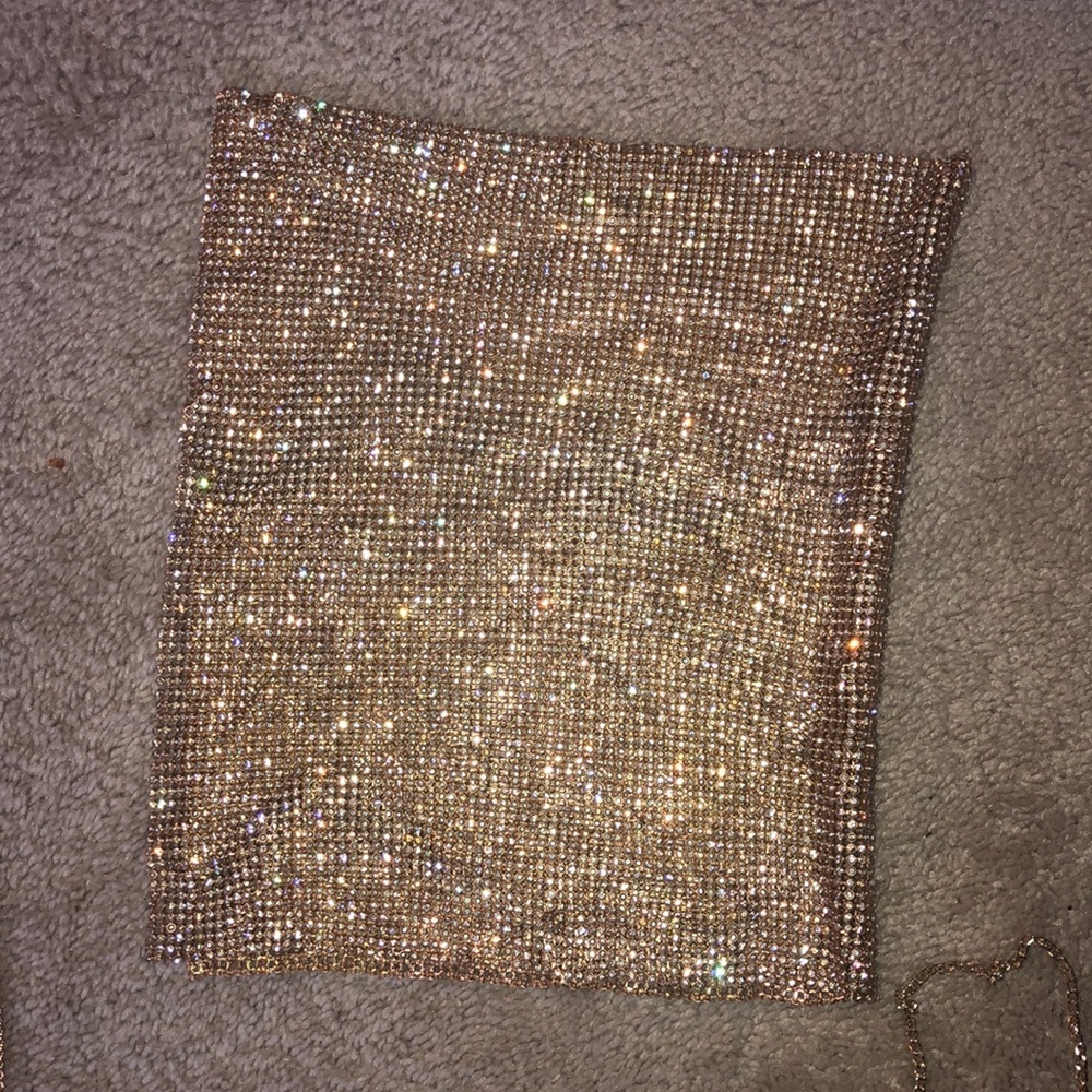 Gold Sparkle Tube Top